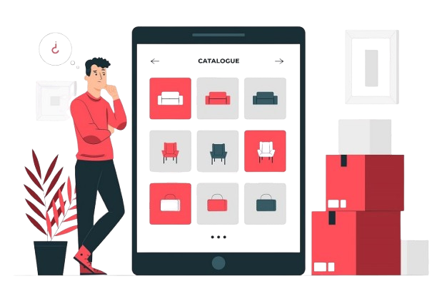 Ejemplo de un catálogo online de productos